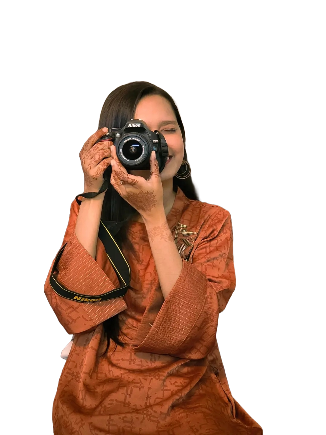 Roja with a camera